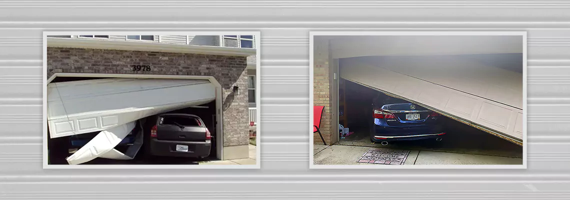 Repair Commercial Garage Door Got Hit By A Car in Ocoee, Florida